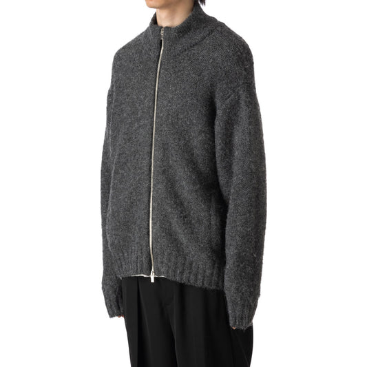  SHAGGY KNIT DRIVERS JACKET  