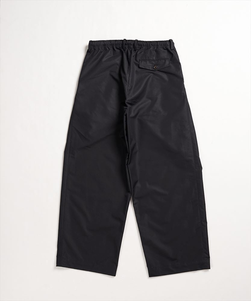 TRIPLE PLEATED EASY TROUSERS GIZA COTTON x RECYCLE POLYESTER