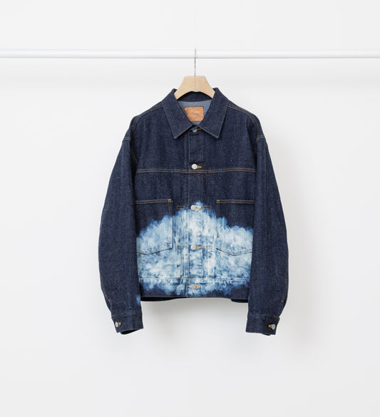  KIMONO DENIM JACKET (CLOUDY BLEACHING)  