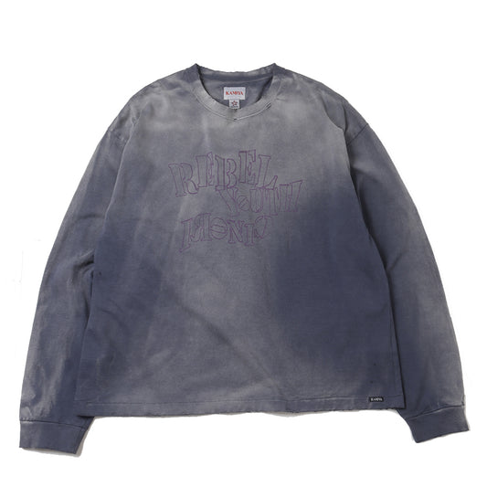  CRAYON Breached L/S Tee (NAVY)  