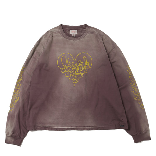  ROPE Breached L/S Tee (BROWN)  