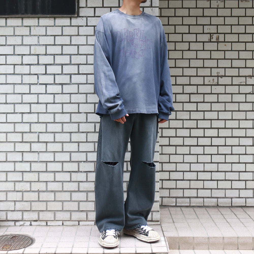 CRAYON Breached L/S Tee (NAVY)