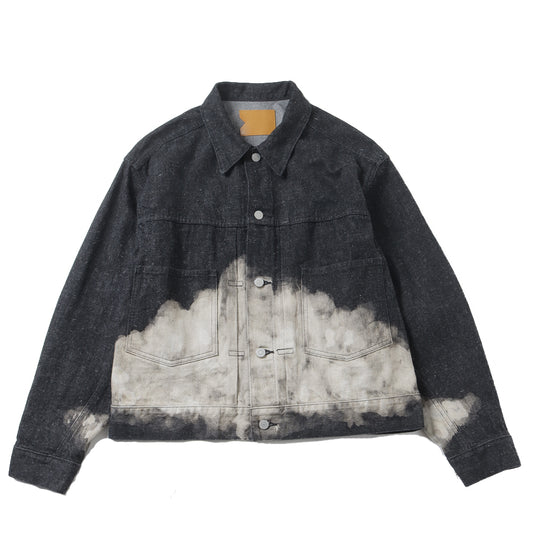  KIMONO DENIM JACKET (CLOUDY BLEACHING)  