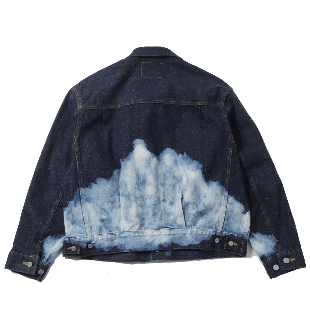 KIMONO DENIM JACKET (CLOUDY BLEACHING)