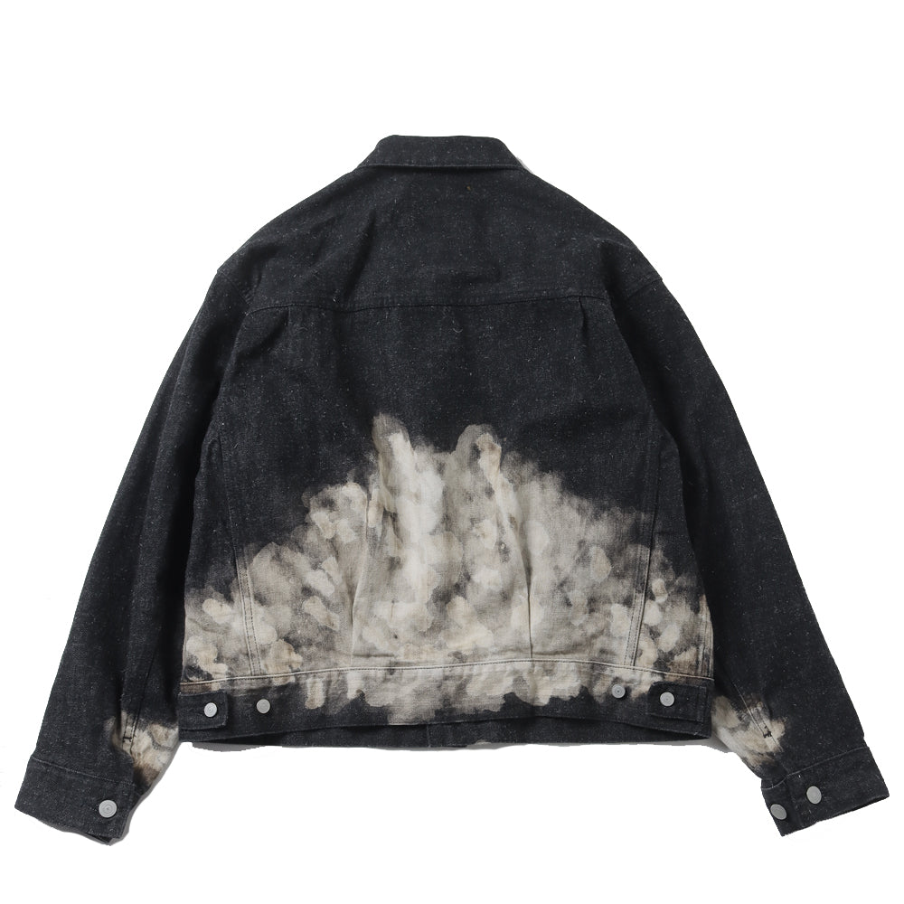 KIMONO DENIM JACKET (CLOUDY BLEACHING)