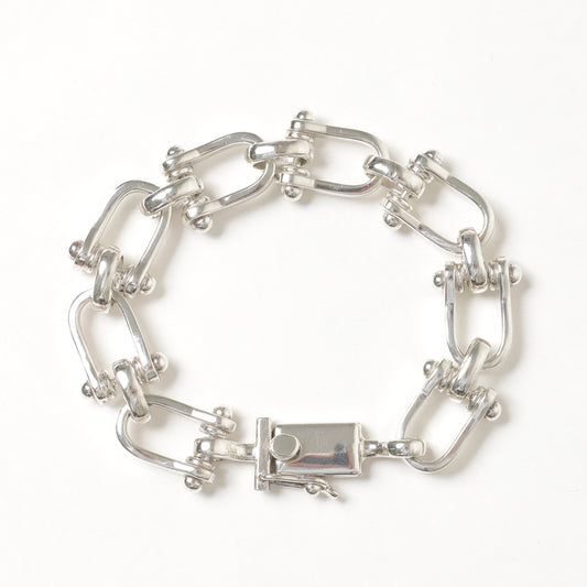  TAXCO SILVER LARGE CHAIN BRACELET  