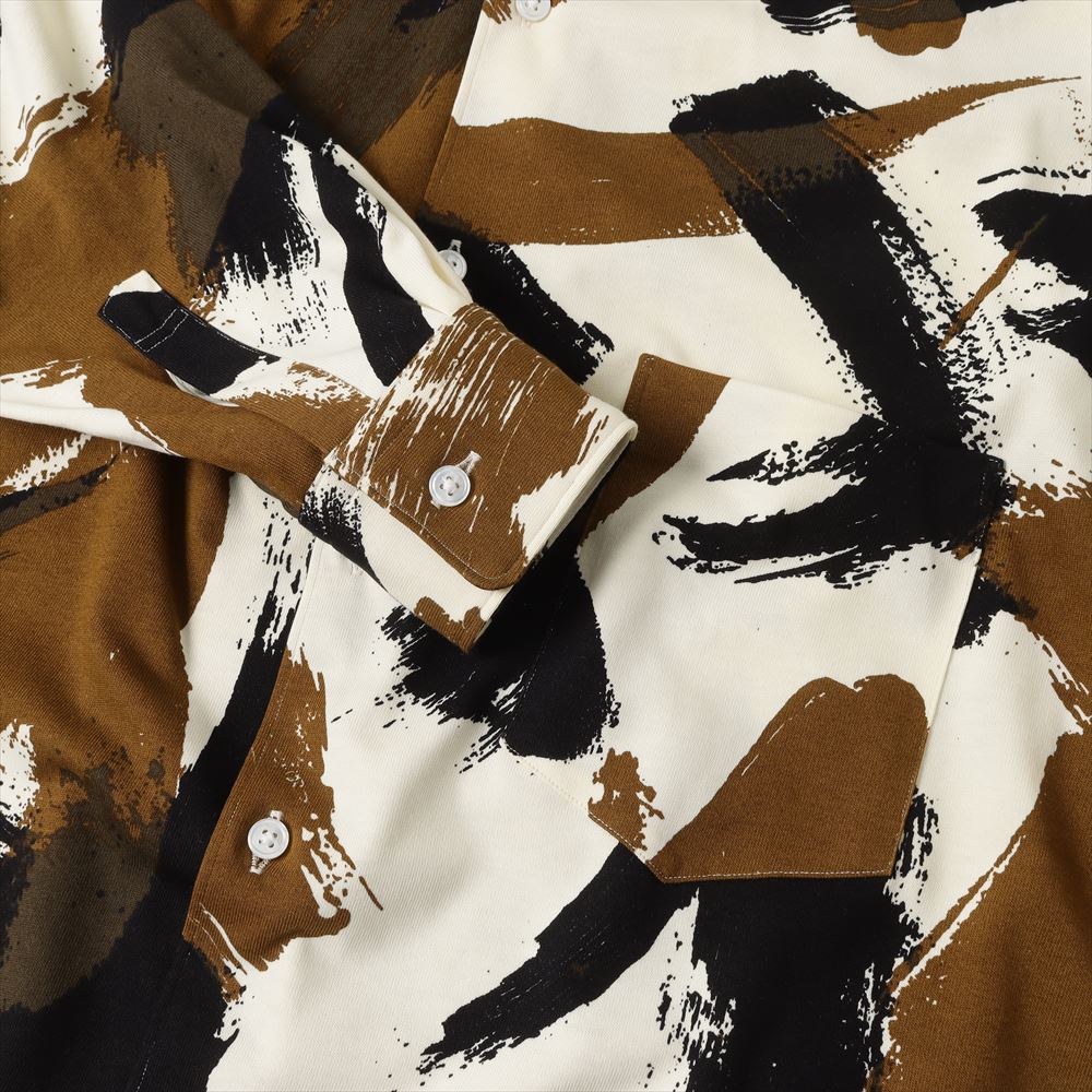 BRUSHED PRINT JERSEY L/S REGULAR SHIRTS