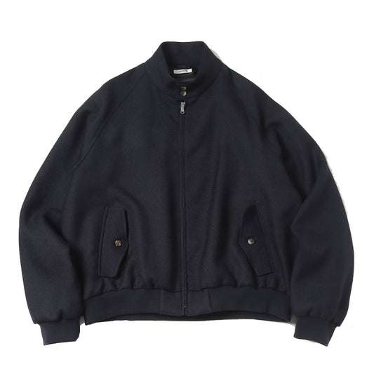  FLUID WOOL & MOHAIR TRICOTINE HYPER BIG GOLF JACKET  