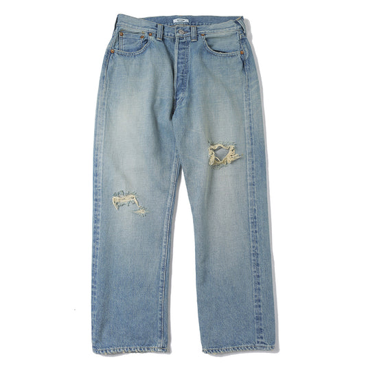  VINTAGE WASHED 1953XX GRUNGE SHUTTLE DENIM TROUSERS  