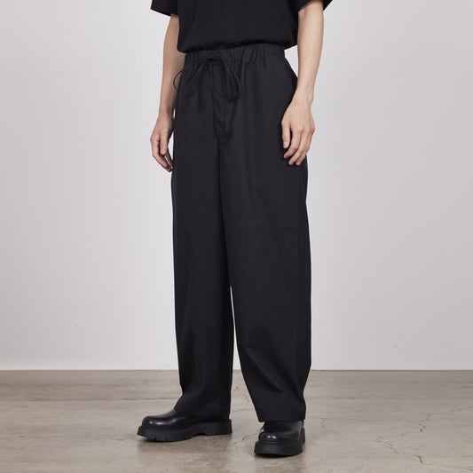  COCOON WIDE EASY PANTS WASHER WOOL TROPICAL  