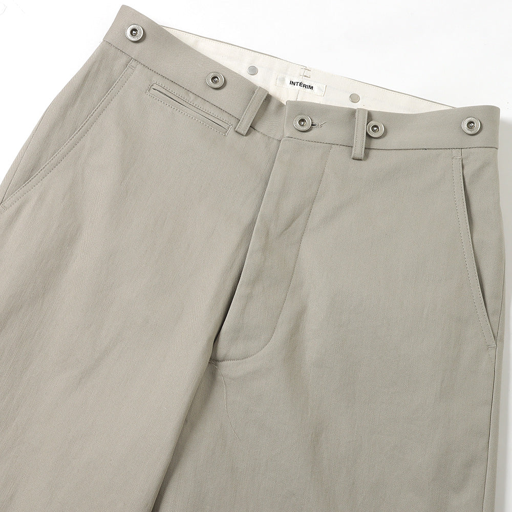 VINTAGE CHINO WASHER MIL BAGGY TROUSER