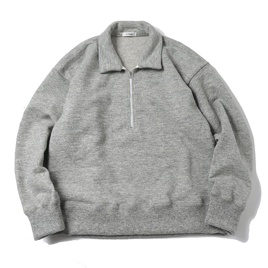  HYPER BIG SUPER HEAVY WOOL 50s HALF ZIP SWEAT SHIRT  