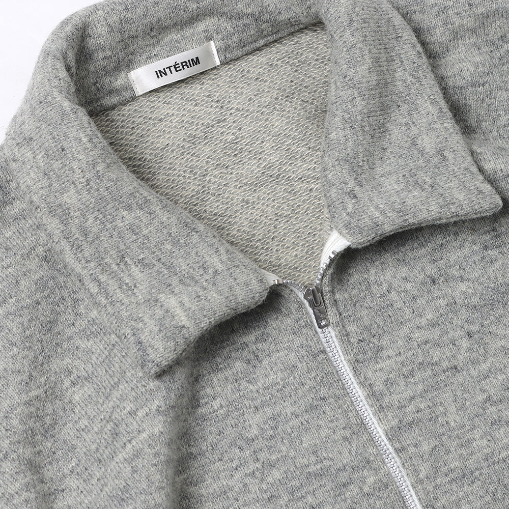 HYPER BIG SUPER HEAVY WOOL 50s HALF ZIP SWEAT SHIRT