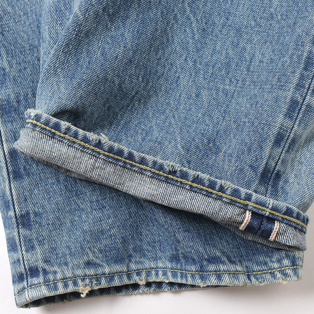 COCOON FIT JEANS ORGANIC COTTON 13.5oz SELVEDGE DENIM (USED WASHED)