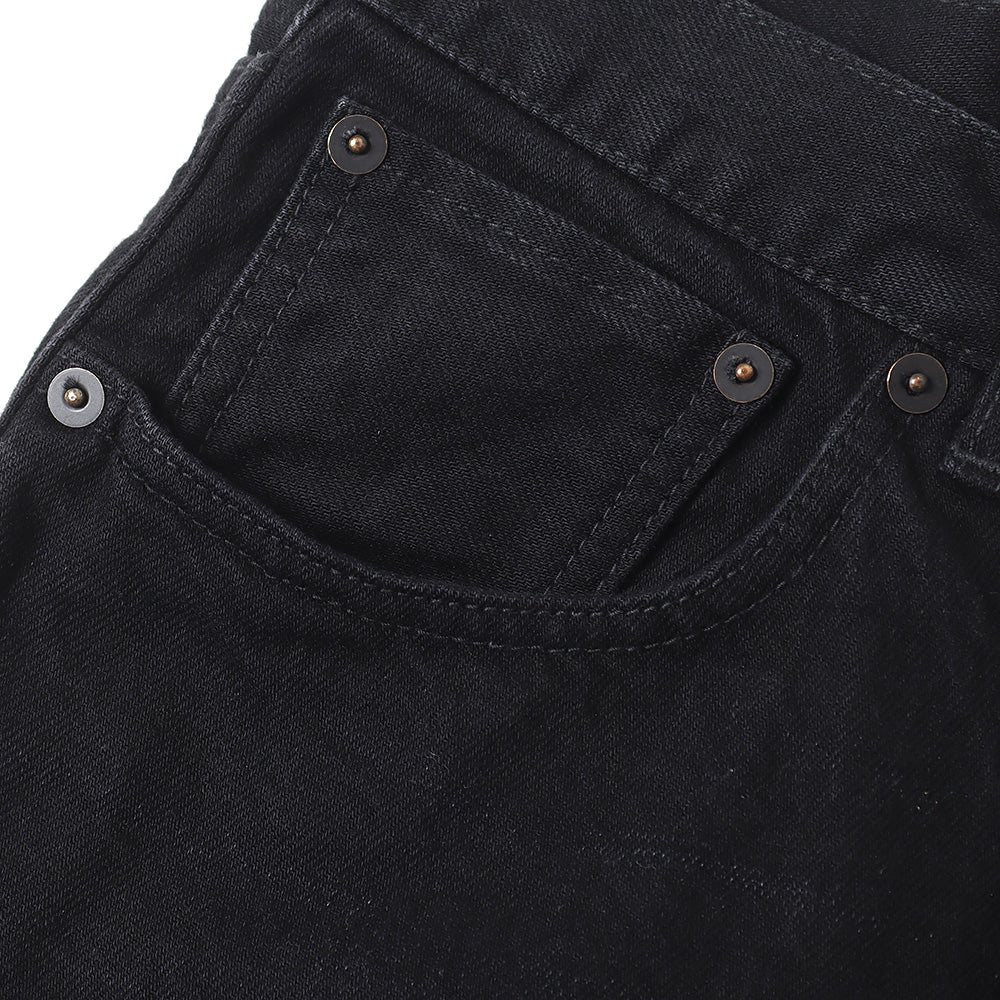 COCOON FIT JEANS ORGANIC COTTON 13.5oz SELVEDGE DENIM (BLACK)