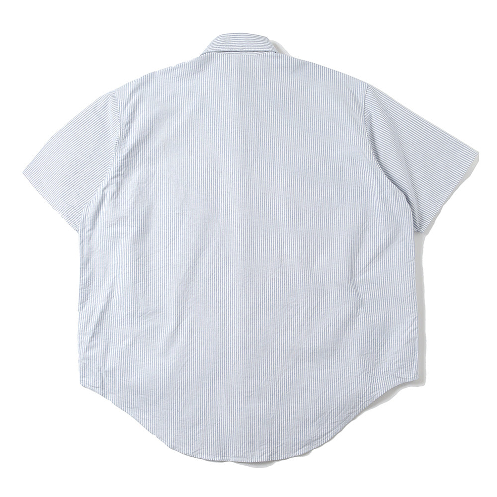 WORK SHIRT S/S ORGANIC COTTON OXFORD STRIPE