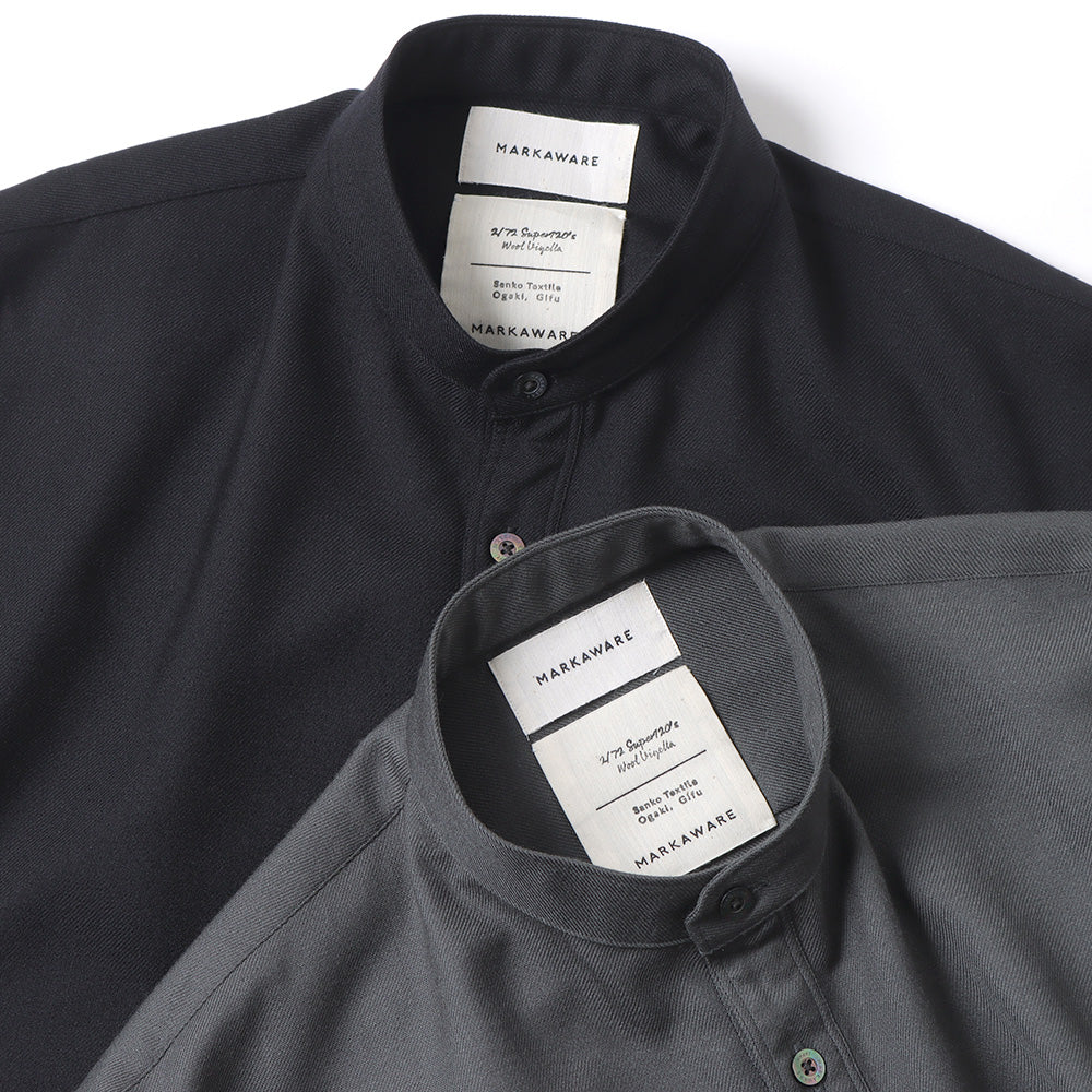 MARKAWARE(マーカウェア) - PAJAMA SHIRT ORGANIC WOOL VIYELLA