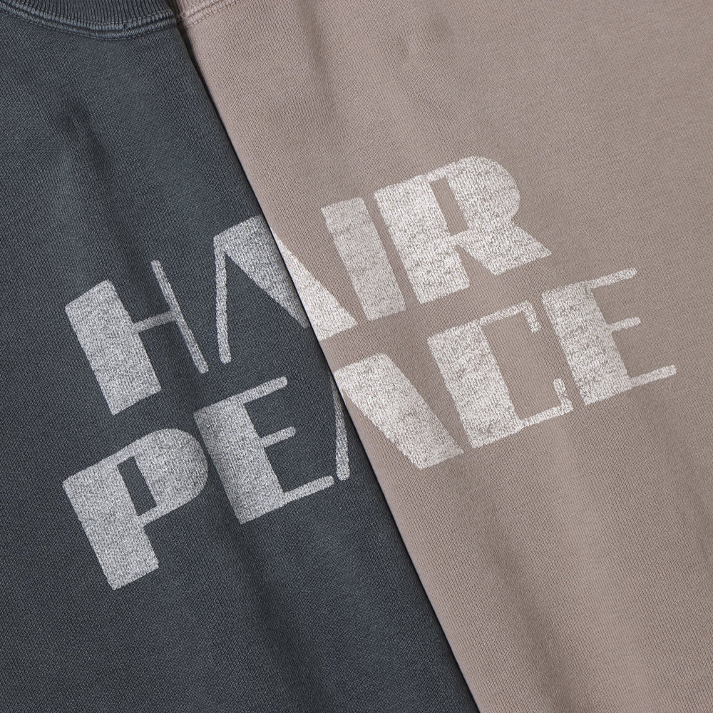 ダブルSP加工裏毛クルー(HAIR PEACE)