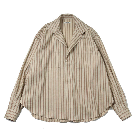  STRIPED LINEN SKIPPER SHIRT  