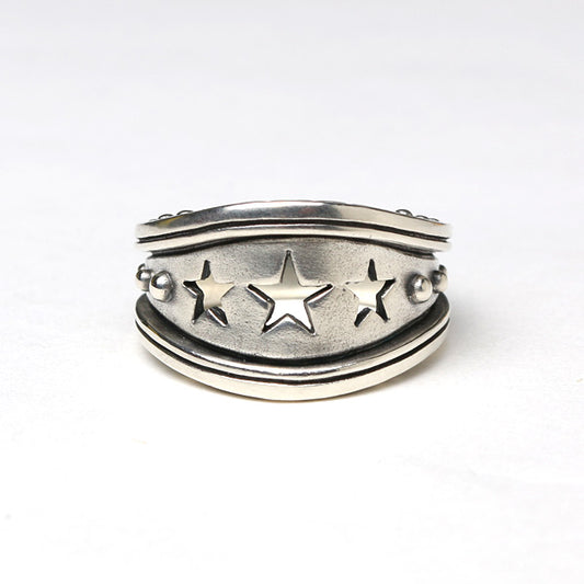  STAR SILVER RING  