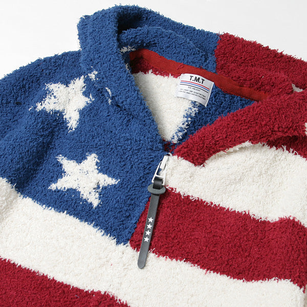 SHAGGY BOA US FLAG KNIT PARKA