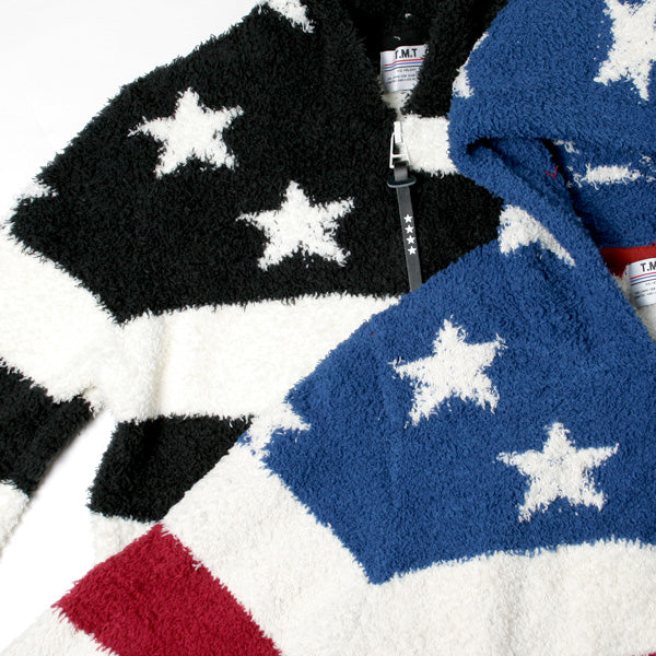 SHAGGY BOA US FLAG KNIT PARKA