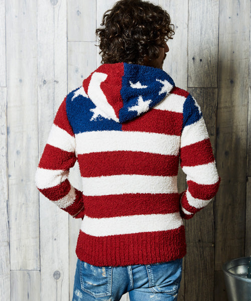 SHAGGY BOA US FLAG KNIT PARKA