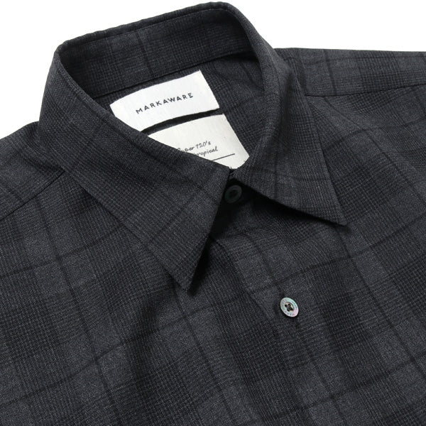 COMFORT FIT SHIRT SUPER120s WOOL TROPICAL - MARKAWARE 「Area」