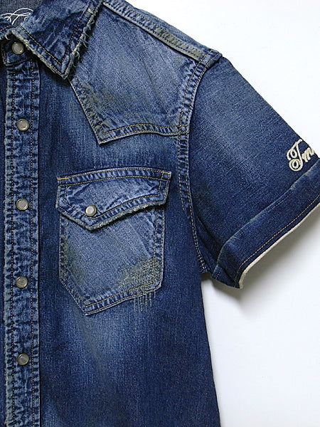 TMT S/SL CRUSH DENIM SHIRT 「Area」