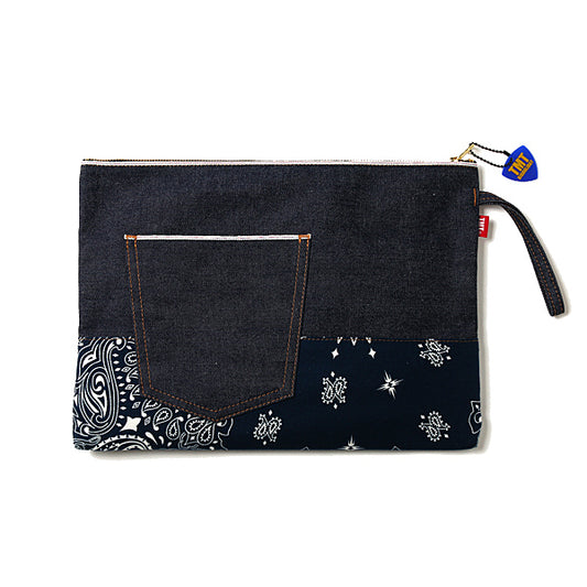  DENIM CLUTCH BAG  