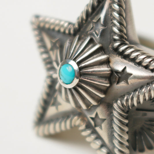  SILVER NATIVE TURQUOISE RING  