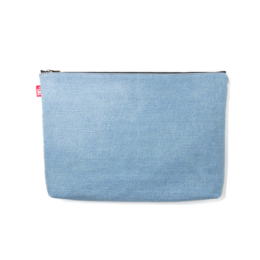  WASH DENIM CLUTCH BAG  