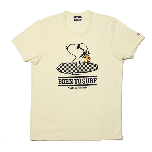 PEANUTSxTMT S/SL 17/1 JERSEY TEE (BORN TO SURF)