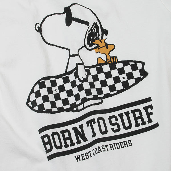 PEANUTSxTMT S/SL 17/1 JERSEY TEE (BORN TO SURF)