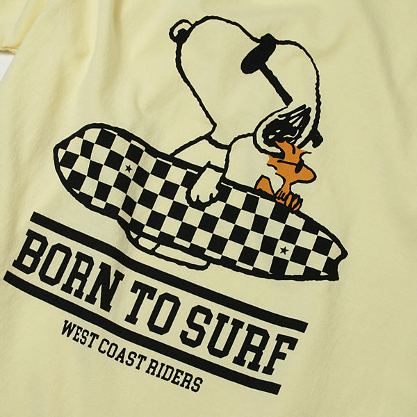 PEANUTSxTMT S/SL 17/1 JERSEY TEE (BORN TO SURF)