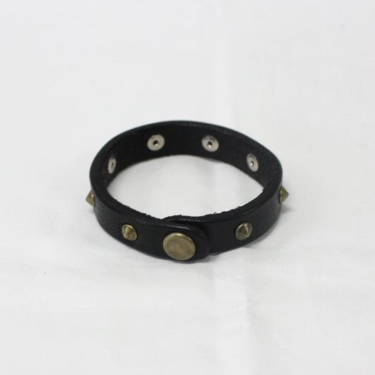  栃木 OIL LEATHER x 手揉み加工 BRACELET  