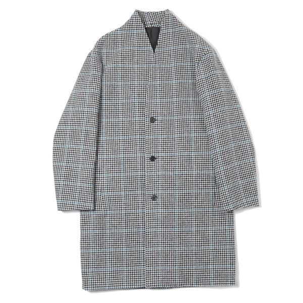 MINIMALIST COAT SHETLAND WOOL GUNCLUB CHECK