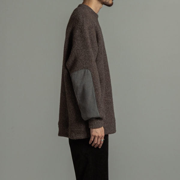 CREW NECK WOOL SHEEP PILE - marka 「Area」