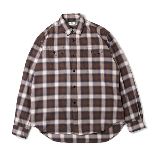  OMBRE CHECK BLEACH SHIRTS  