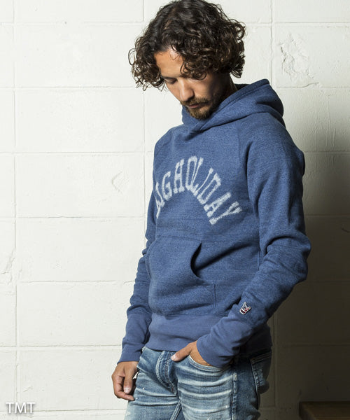 BACK FREECE NEEDLE PUNCH HOODIE (BIG HOLIDAY)