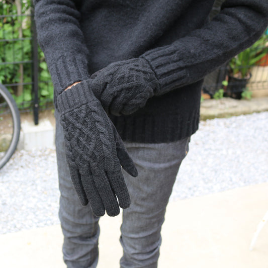  KNIT x PIG SUEDE GLOVE  