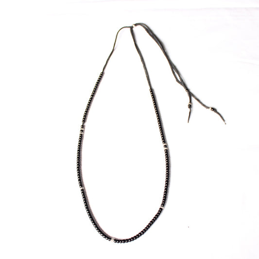  DEER SKIN x BEADS NECKLACE  