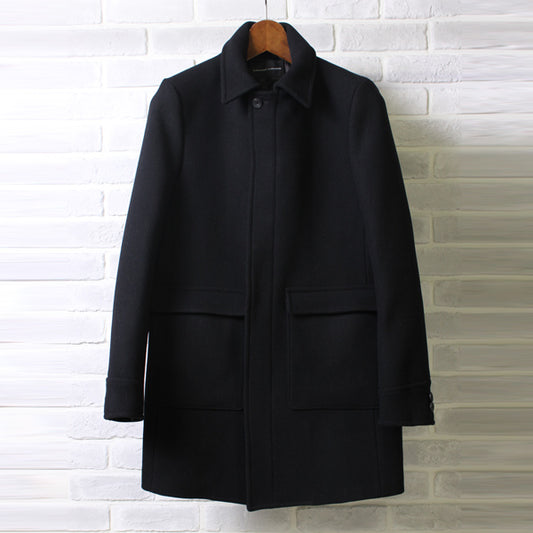  SUPER 100s W CLOTH MELTON COAT  