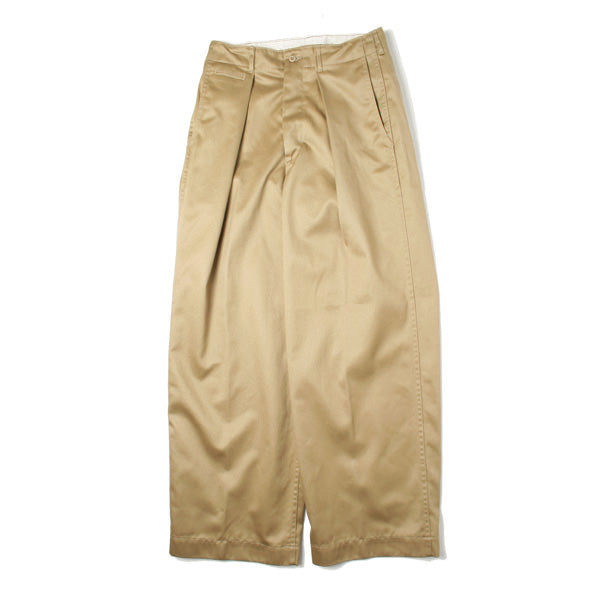 41KHAKI WIDE PANTS