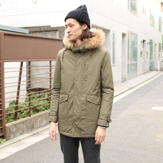  SUPIMA 100/2 WEATHER フーデッドコート  