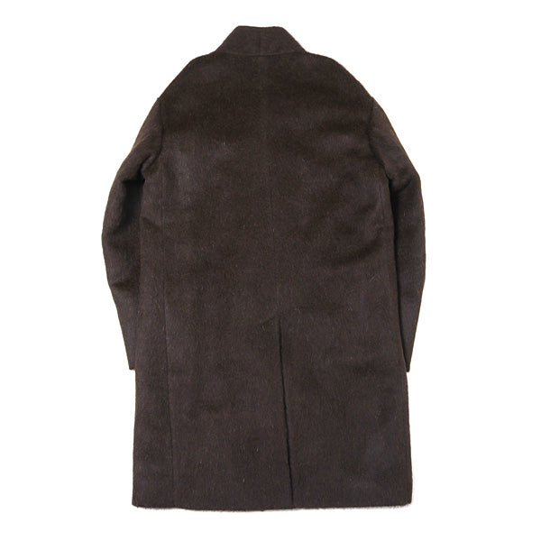 MINIMALIST COAT NATURAL ALPACA W-CLOTH BEAVER - MARKAWARE 「Area」