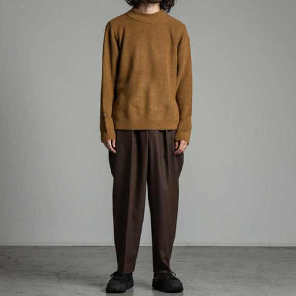 CLASSIC FIT TROUSERS ORGANIC WOOL JAPAN FLANNEL - MARKAWARE 「Area」