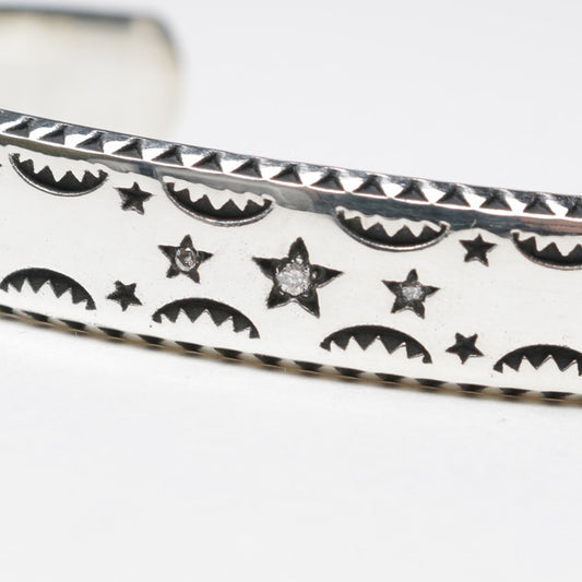  STAMP WORK STAR BANGLE  