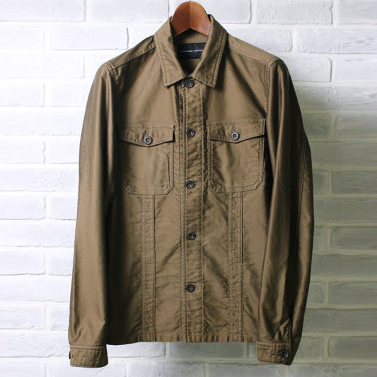  LIGHT MOLESKIN x WASH MILITARY SHIRTS JACKET  