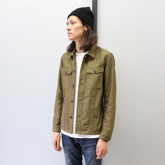  LIGHT MOLESKIN x WASH MILITARY SHIRTS JACKET  